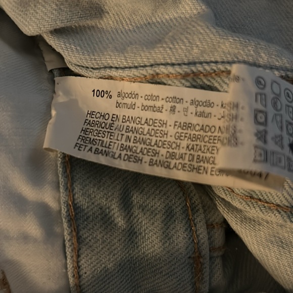 NWT Zara light Denim Short Mini Dress size large - Picture 9 of 9